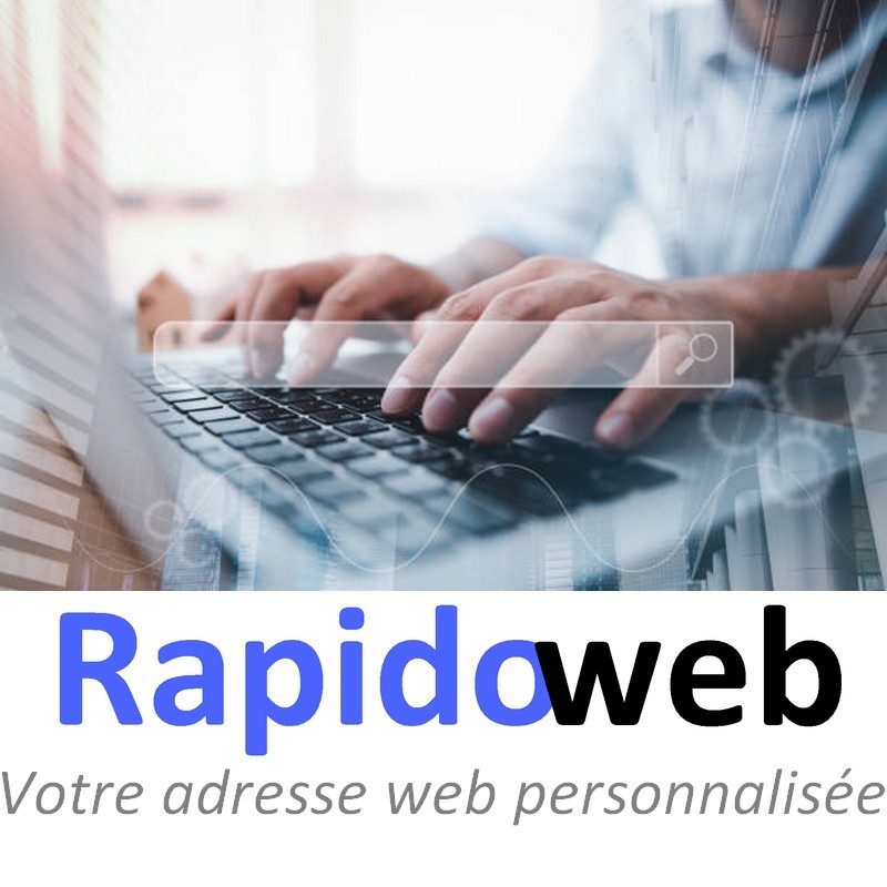 Votre nom de domaine à 2,08 €HT par mois : personnalisez l'adresse de votre site internet Rapido Web