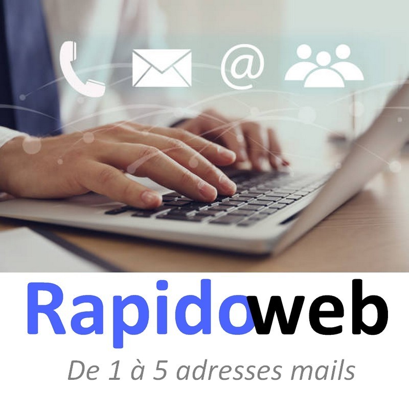 Pack de 1 à 5 adresses mails de type POP3, IMAP et SMTP.